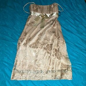 Adorable holiday dress!! Worn once. Excellent condition. By My Michelle  5/6